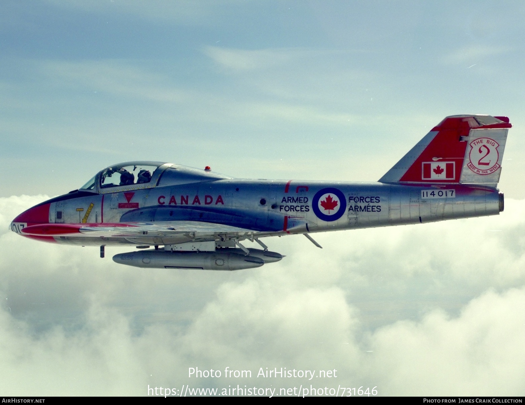 Aircraft Photo of 114017 | Canadair CT-114 Tutor (CL-41A) | Canada - Air Force | AirHistory.net #731646