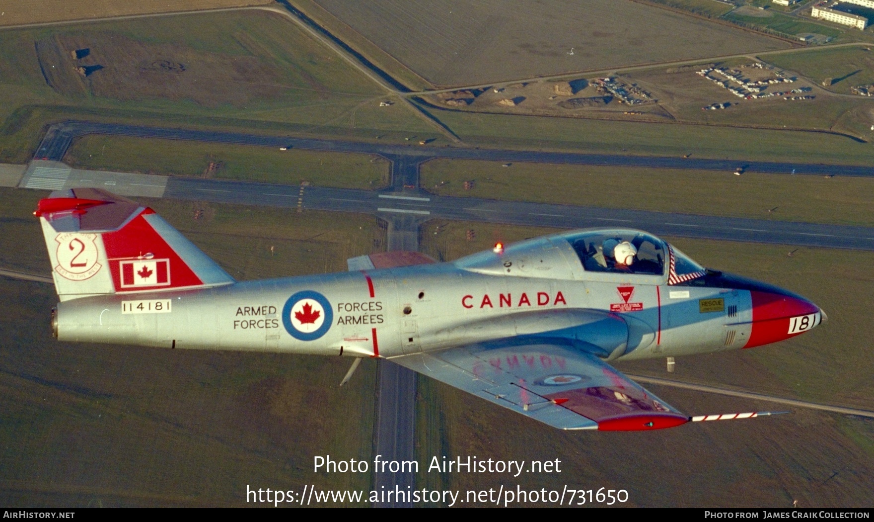 Aircraft Photo of 114181 | Canadair CT-114 Tutor (CL-41A) | Canada - Air Force | AirHistory.net #731650