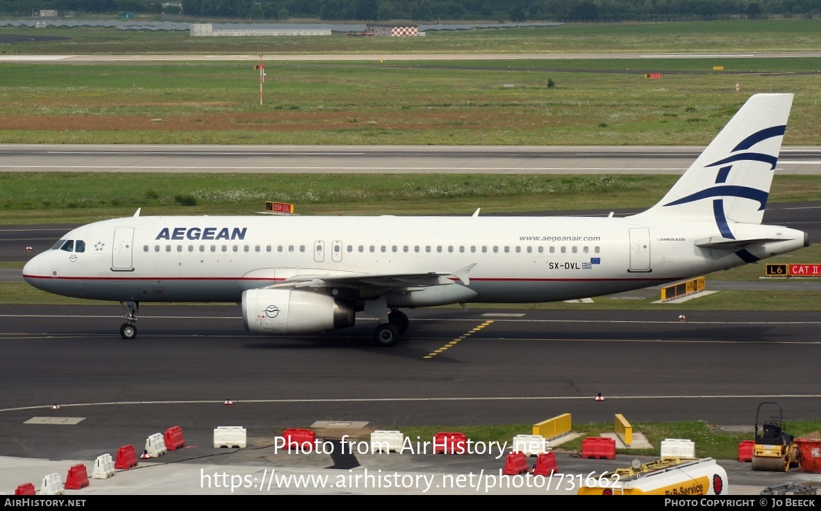 Aircraft Photo of SX-DVL | Airbus A320-232 | Aegean Airlines | AirHistory.net #731662