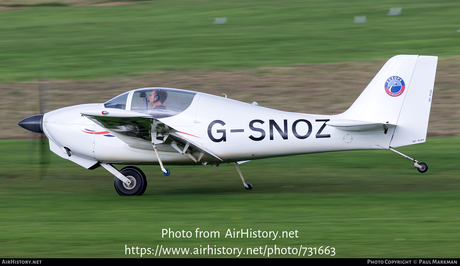 Aircraft Photo of G-SNOZ | Europa Aircraft Europa | AirHistory.net #731663