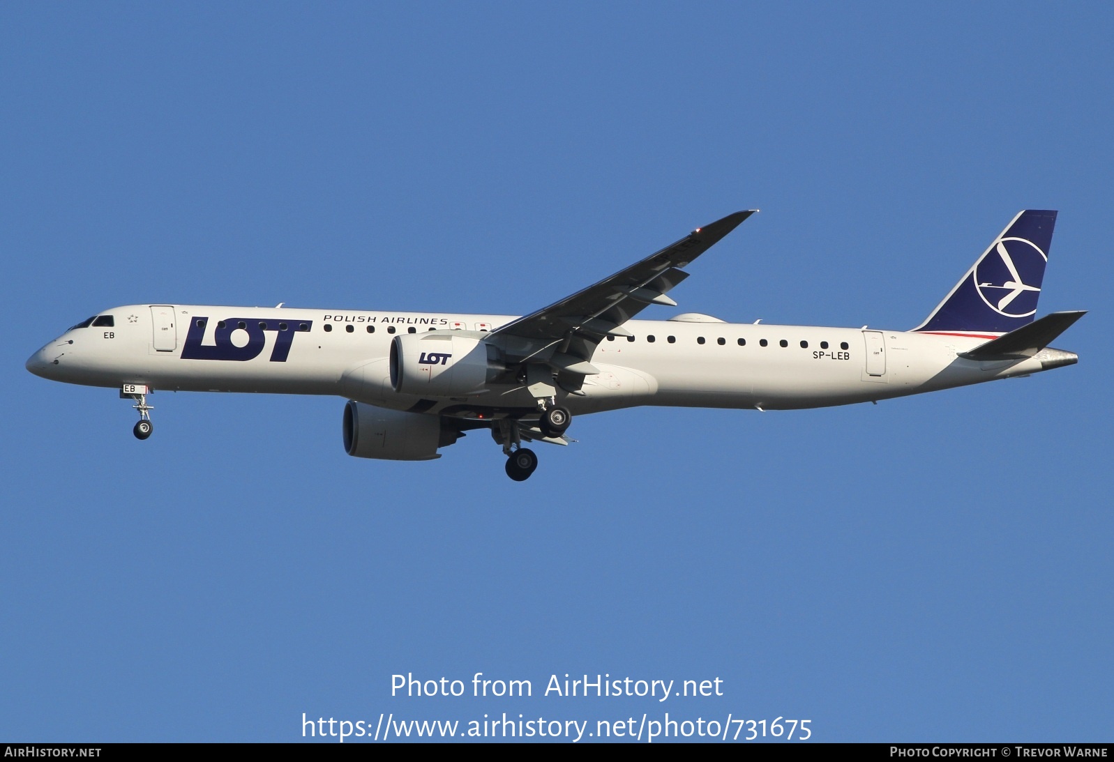 Aircraft Photo of SP-LEB | Embraer 195-E2 (ERJ-190-400) | LOT Polish Airlines - Polskie Linie Lotnicze | AirHistory.net #731675