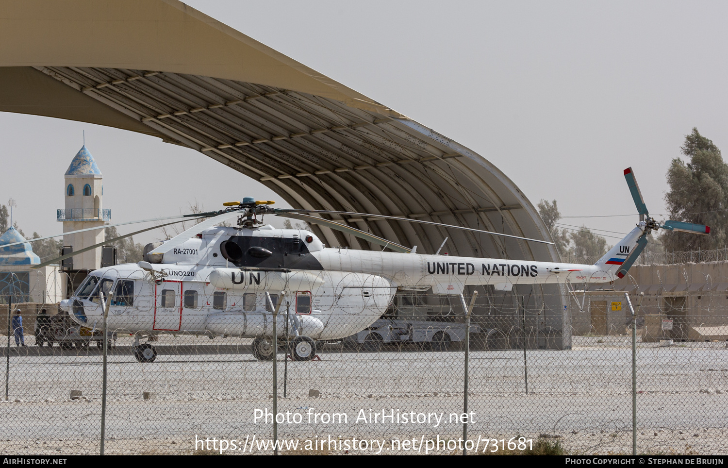 Aircraft Photo of RA-27001 / UNO-220 | Mil Mi-8MTV-1 | United Nations | AirHistory.net #731681