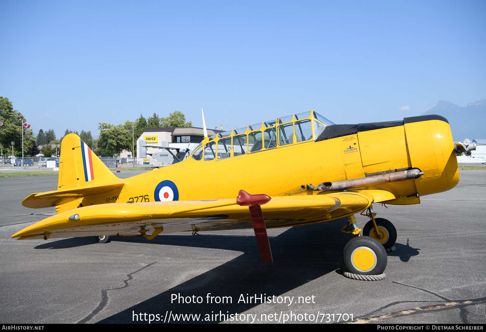 Aircraft Photo of CF-PST | North American AT-16 Harvard II | AirHistory.net #731701