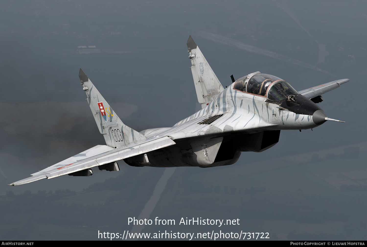 Aircraft Photo of 1303 | Mikoyan-Gurevich MiG-29UBS (9-51) | Slovakia - Air Force | AirHistory.net #731722