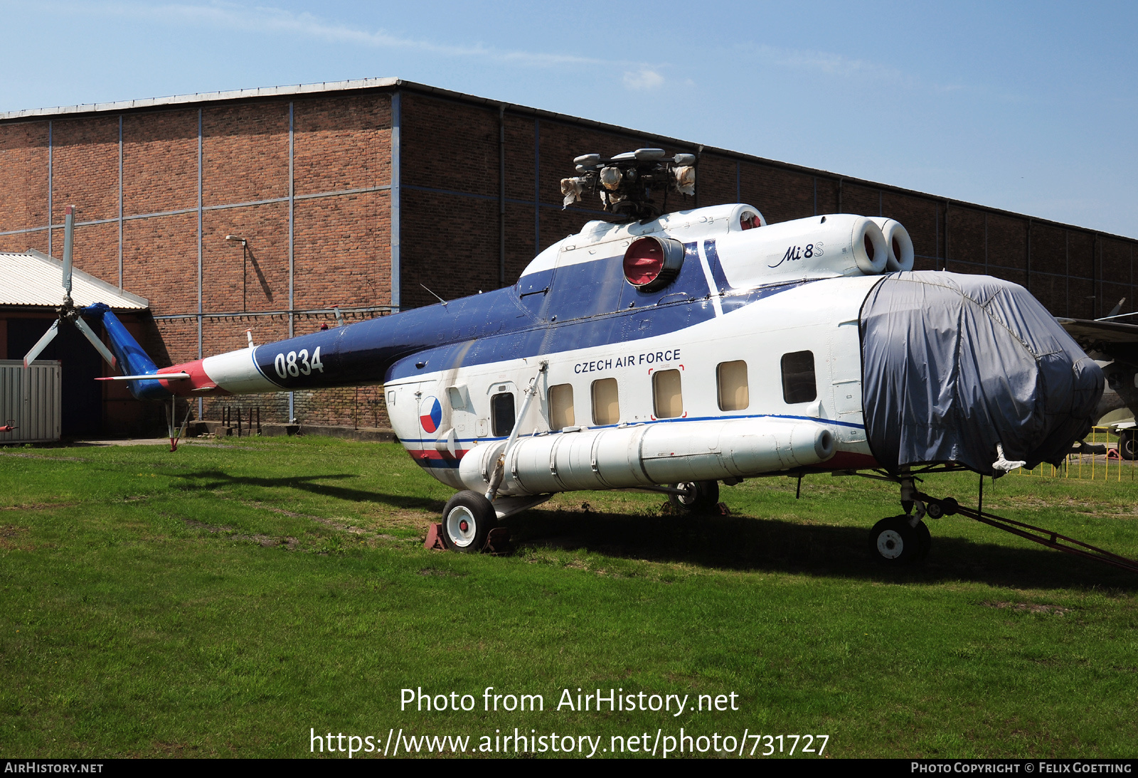 Aircraft Photo of 0834 | Mil Mi-8PS-11 | Czech Air Force | AirHistory.net #731727