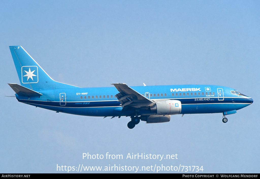 Aircraft Photo of OY-MMF | Boeing 737-3L9 | Maersk Air | AirHistory.net #731734