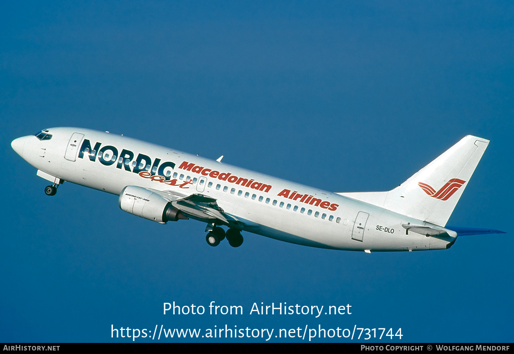 Aircraft Photo of SE-DLO | Boeing 737-3Y0 | Nordic East Airways - NEA | AirHistory.net #731744