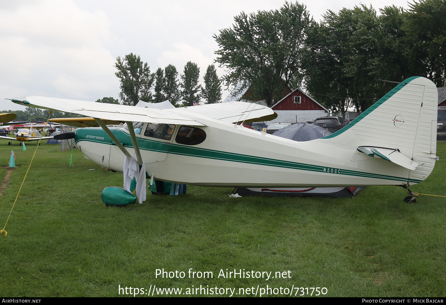 Aircraft Photo of N808C | Stinson 108-3 Voyager | AirHistory.net #731750