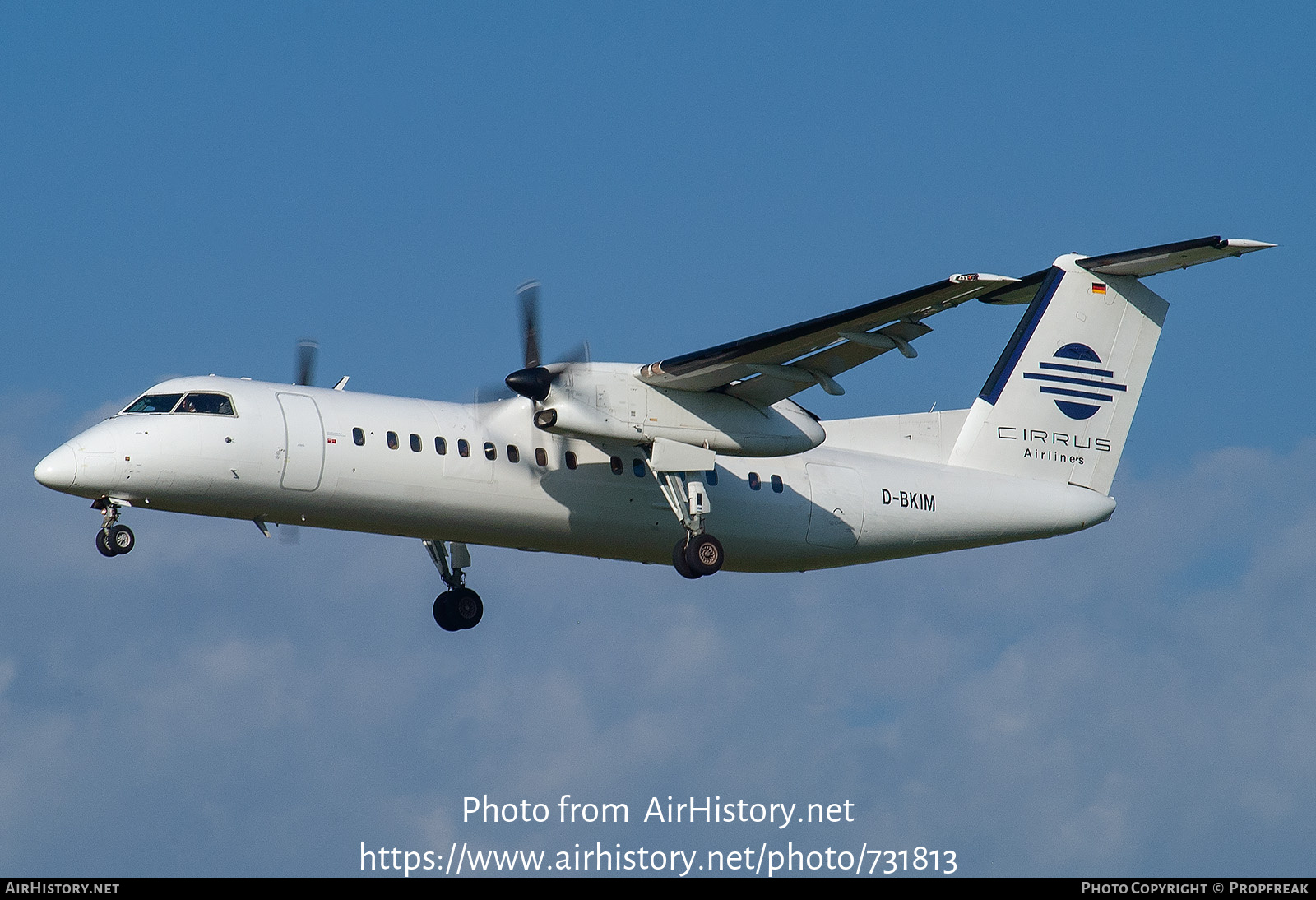 Aircraft Photo of D-BKIM | De Havilland Canada DHC-8-311 Dash 8 | Cirrus Airlines | AirHistory.net #731813