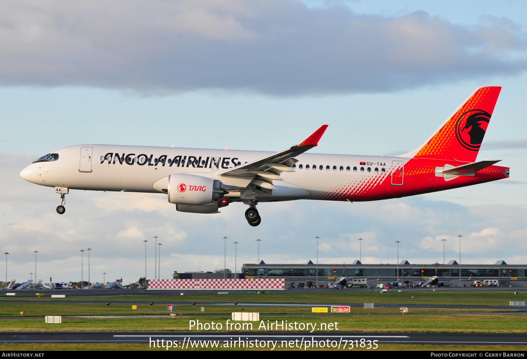 Aircraft Photo of D2-TAA | Airbus A220-300 (BD-500-1A11) | TAAG Angola Airlines - Linhas Aéreas de Angola | AirHistory.net #731835