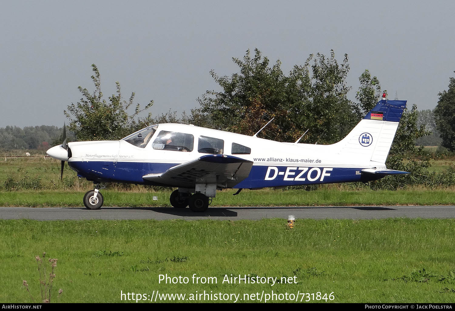 Aircraft Photo of D-EZOF | Piper PA-28-181 Archer II | Motorfluggemeinschaft Speyer | AirHistory.net #731846