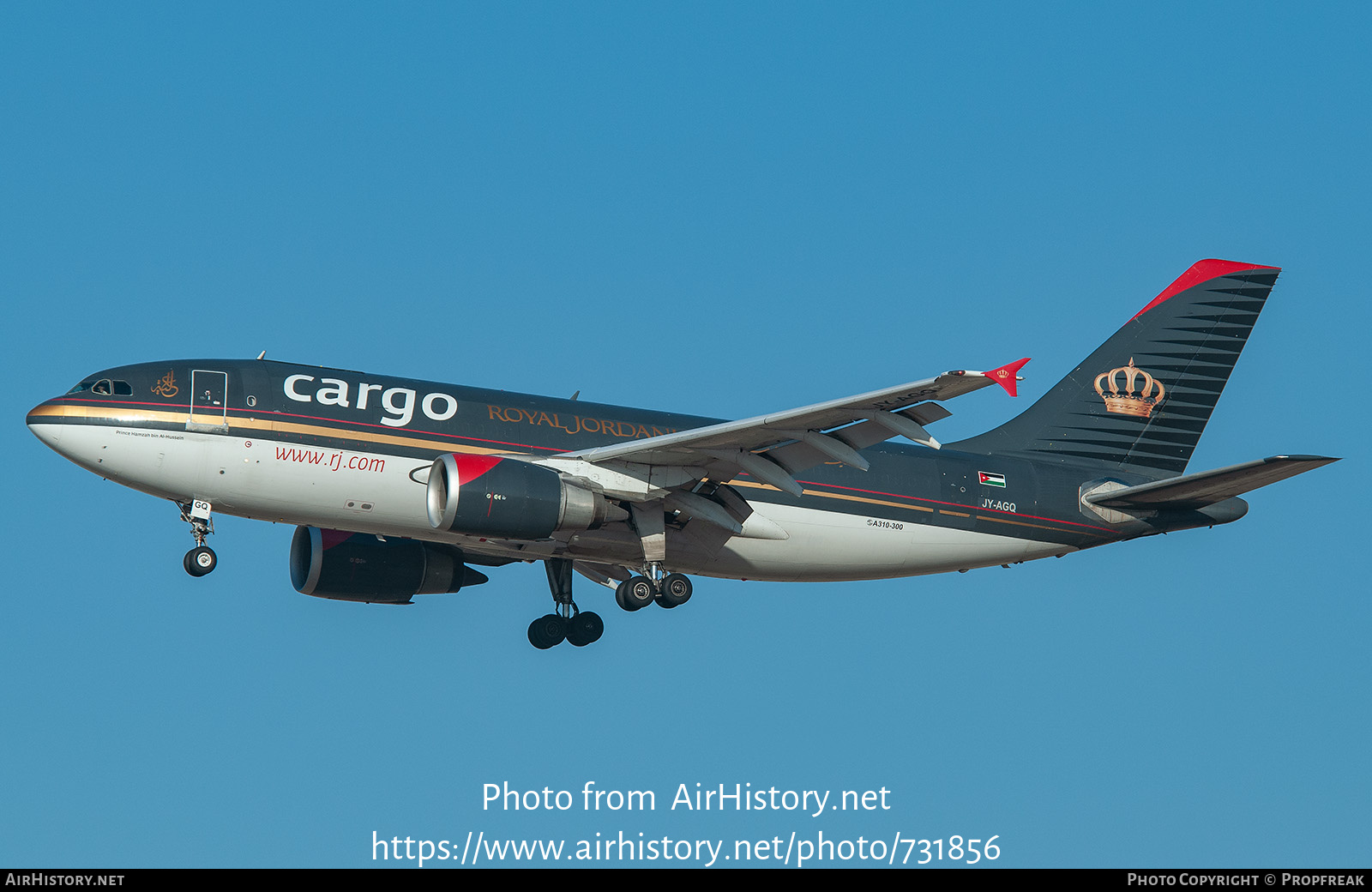 Aircraft Photo of JY-AGQ | Airbus A310-304/F | Royal Jordanian Airlines Cargo | AirHistory.net #731856