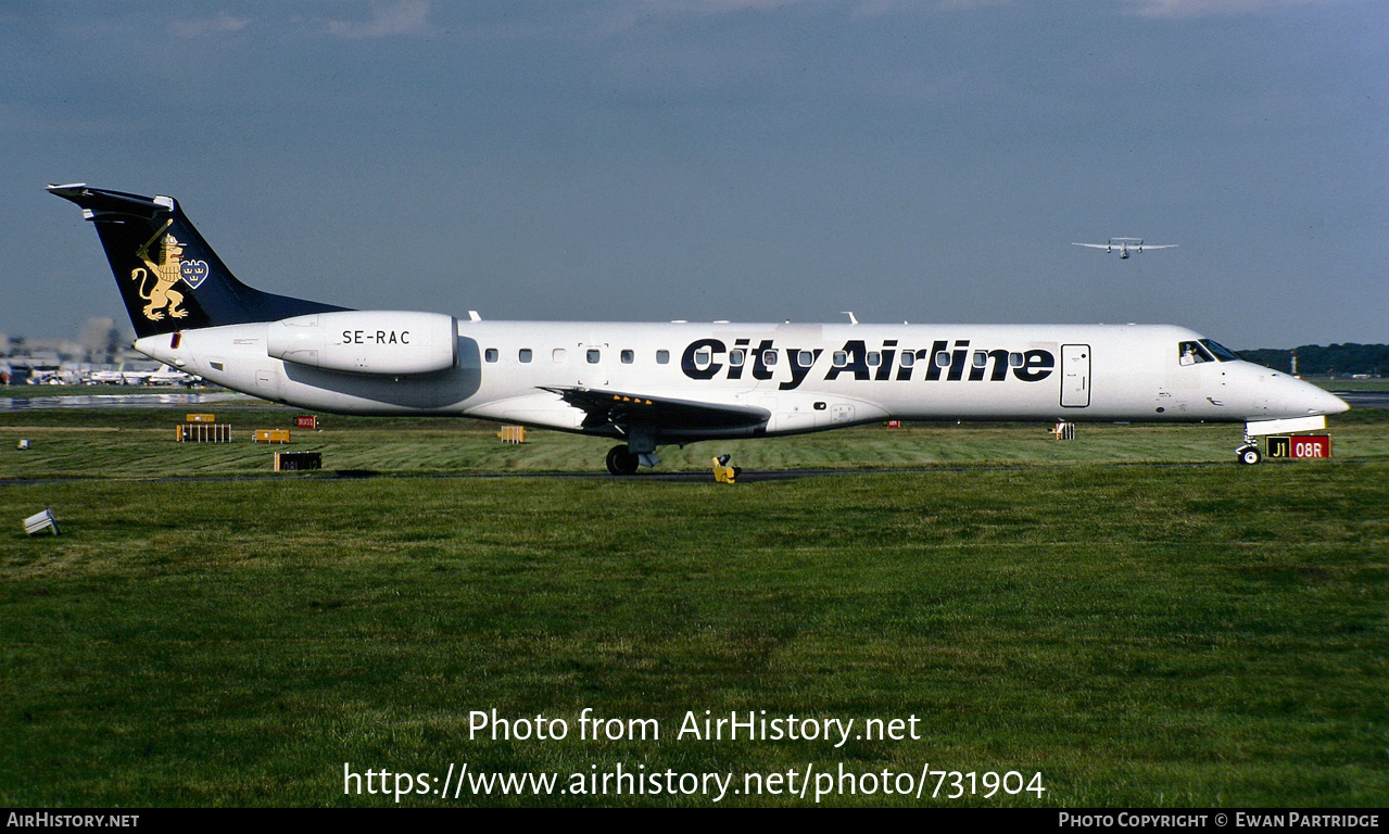 Aircraft Photo of SE-RAC | Embraer ERJ-145LR (EMB-145LR) | City Airline | AirHistory.net #731904