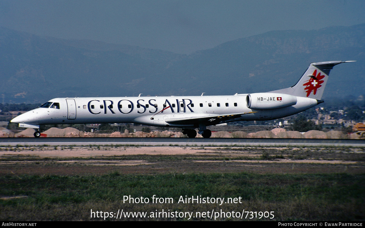 Aircraft Photo of HB-JAE | Embraer ERJ-145LU (EMB-145LU) | Crossair | AirHistory.net #731905