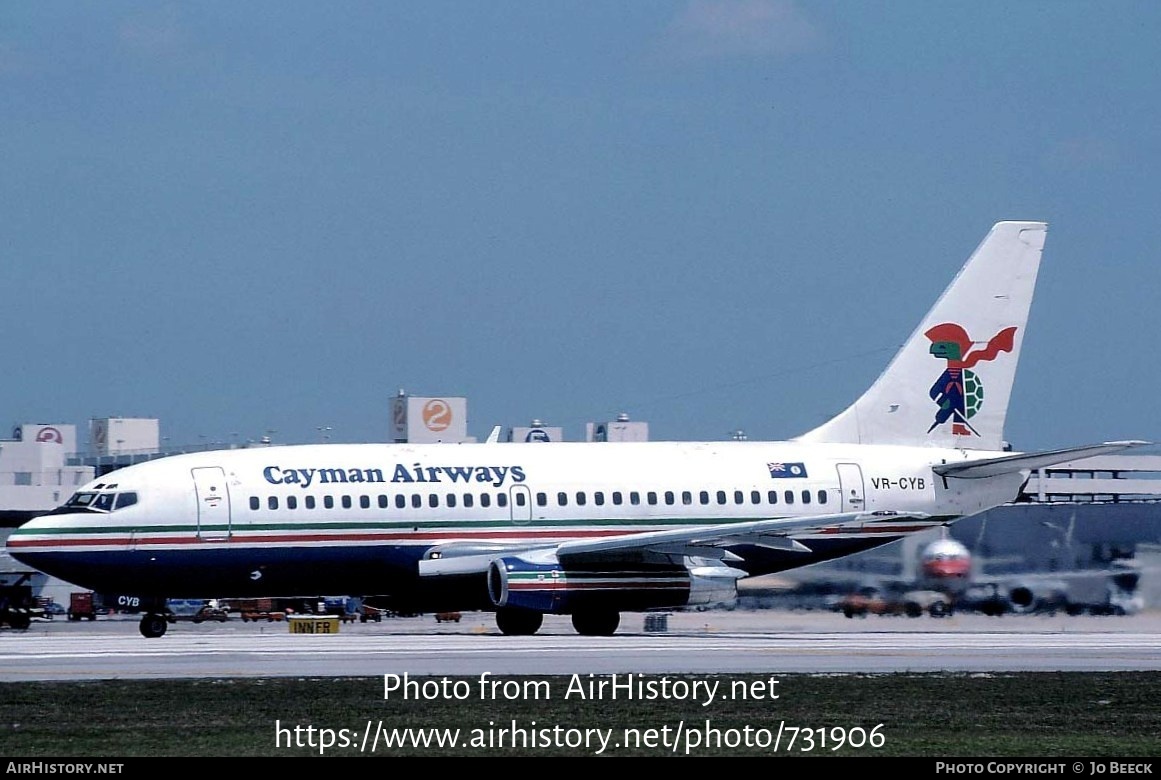 Aircraft Photo of VR-CYB | Boeing 737-242/Adv | Cayman Airways | AirHistory.net #731906