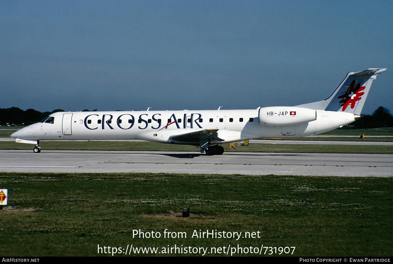 Aircraft Photo of HB-JAP | Embraer ERJ-145LU (EMB-145LU) | Crossair | AirHistory.net #731907