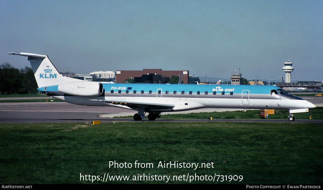 Aircraft Photo of PH-RXB | Embraer ERJ-145MP (EMB-145MP) | KLM Exel | AirHistory.net #731909