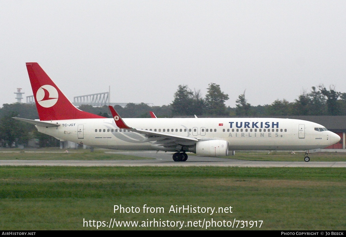 Aircraft Photo of TC-JGT | Boeing 737-8F2 | Turkish Airlines | AirHistory.net #731917