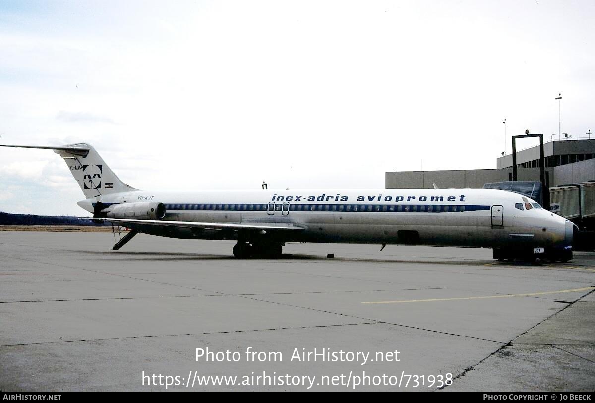 Aircraft Photo of YU-AJT | McDonnell Douglas DC-9-51 | Inex-Adria Airways | AirHistory.net #731938