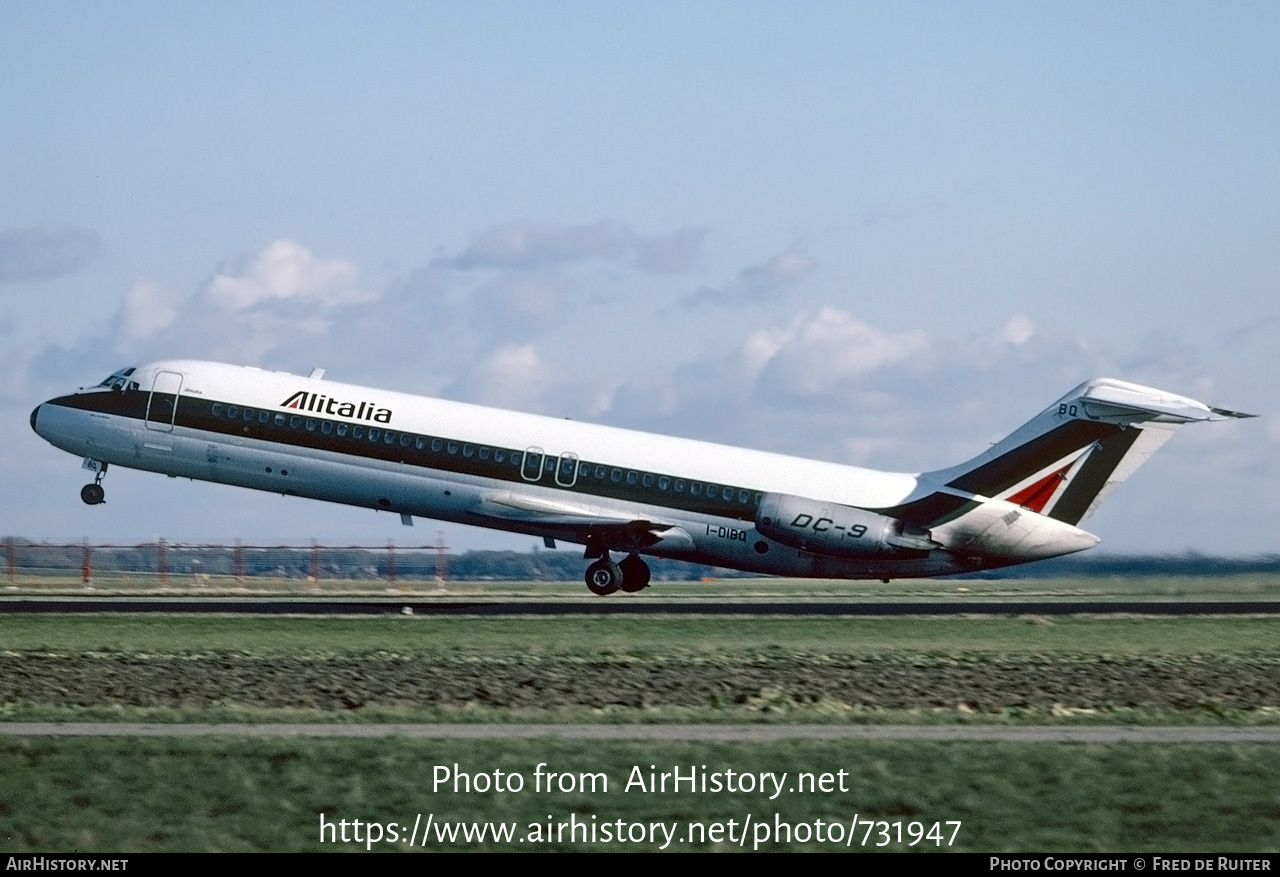 Aircraft Photo of I-DIBQ | McDonnell Douglas DC-9-32 | Alitalia | AirHistory.net #731947