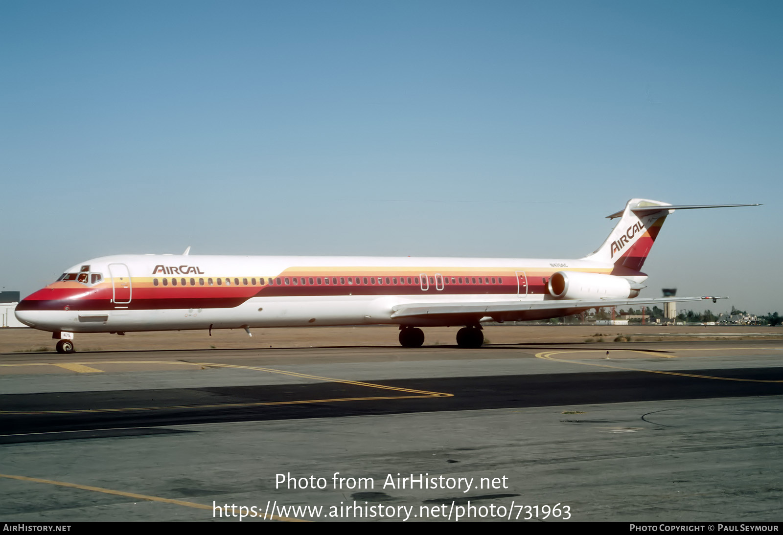 Aircraft Photo of N475AC | McDonnell Douglas MD-81 (DC-9-81) | AirCal | AirHistory.net #731963