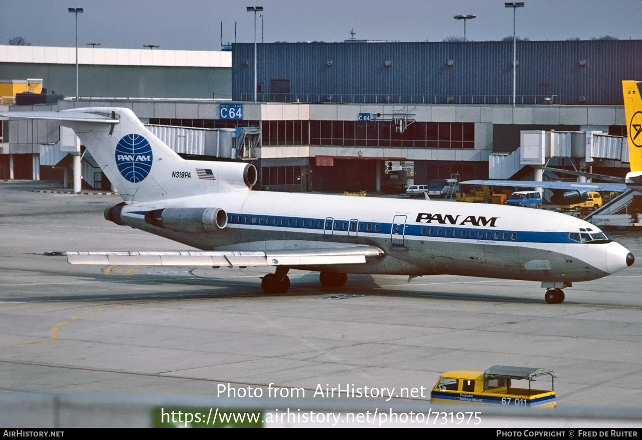 Aircraft Photo of N319PA | Boeing 727-21 | Pan American World Airways - Pan Am | AirHistory.net #731975