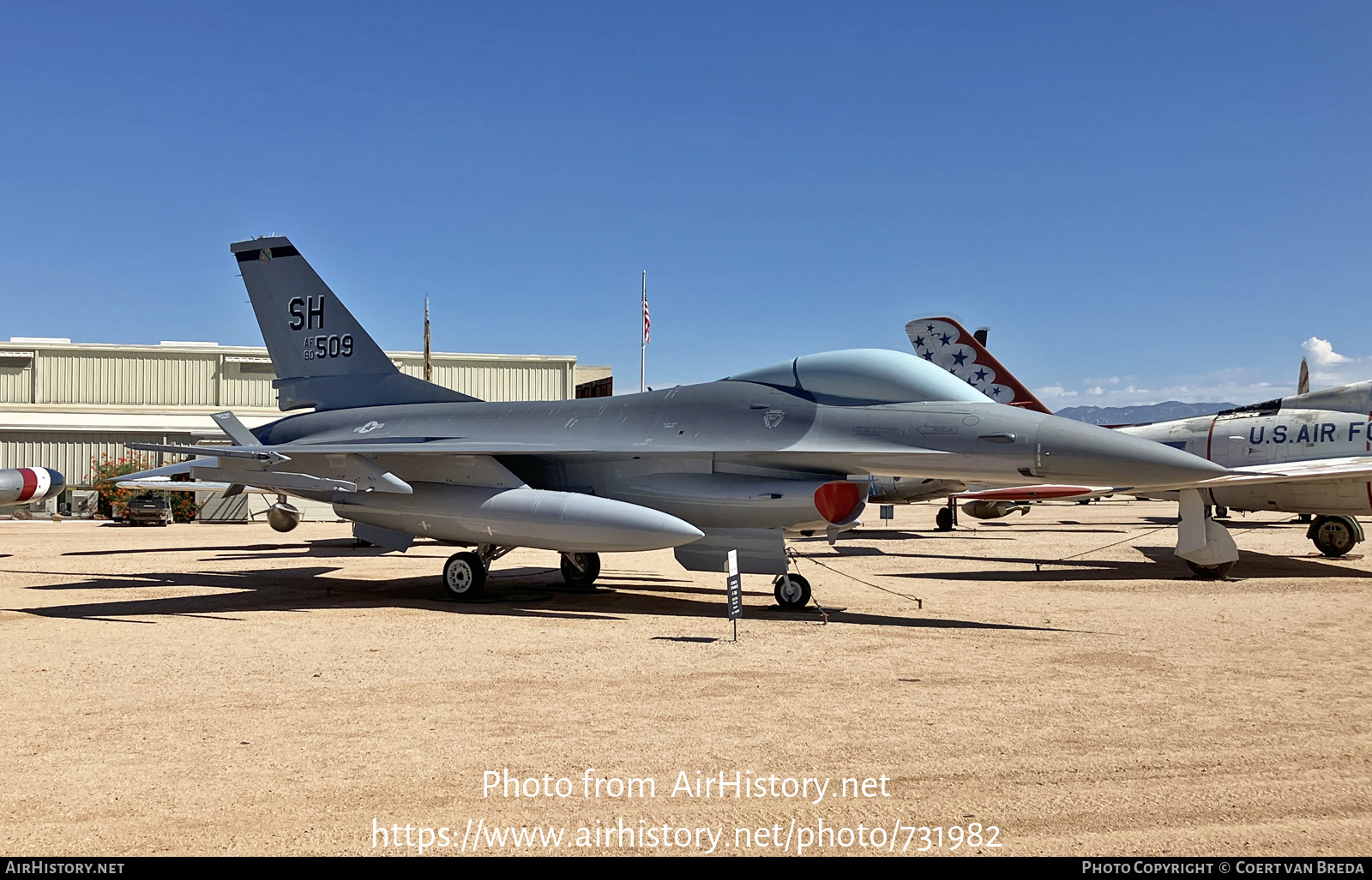 Aircraft Photo of 80-0509 / AF80-509 | General Dynamics F-16A Fighting Falcon | USA - Air Force | AirHistory.net #731982