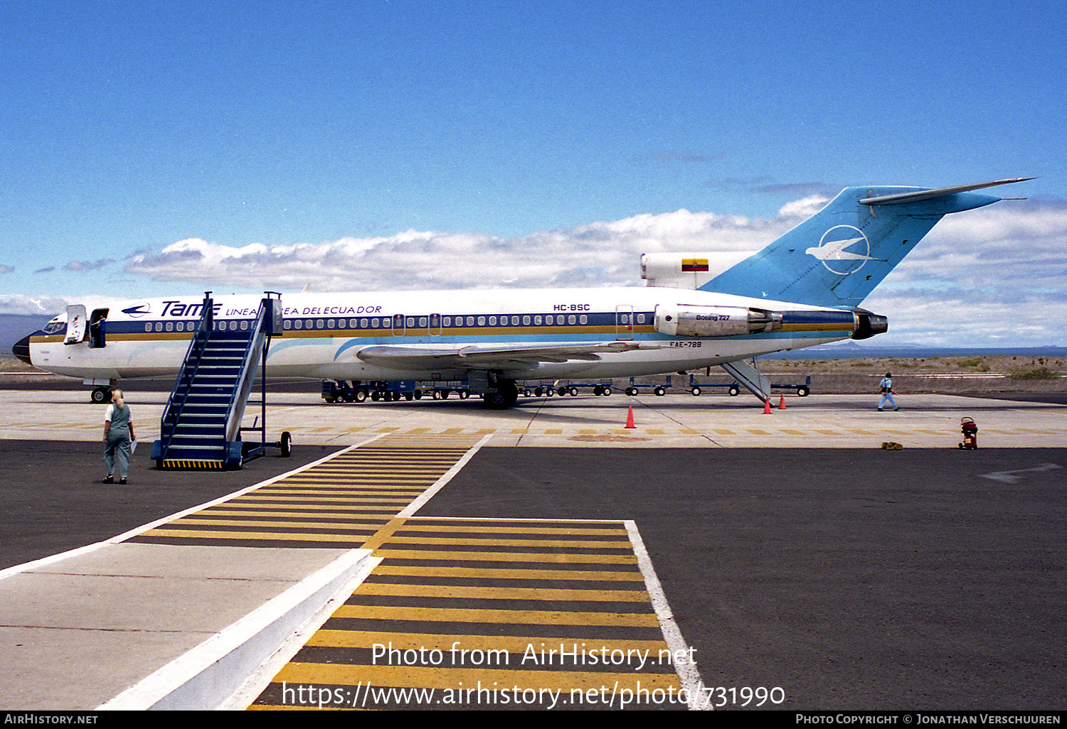 Aircraft Photo of HC-BSC / FAE-788 | Boeing 727-230/Adv | TAME Línea Aérea del Ecuador | AirHistory.net #731990