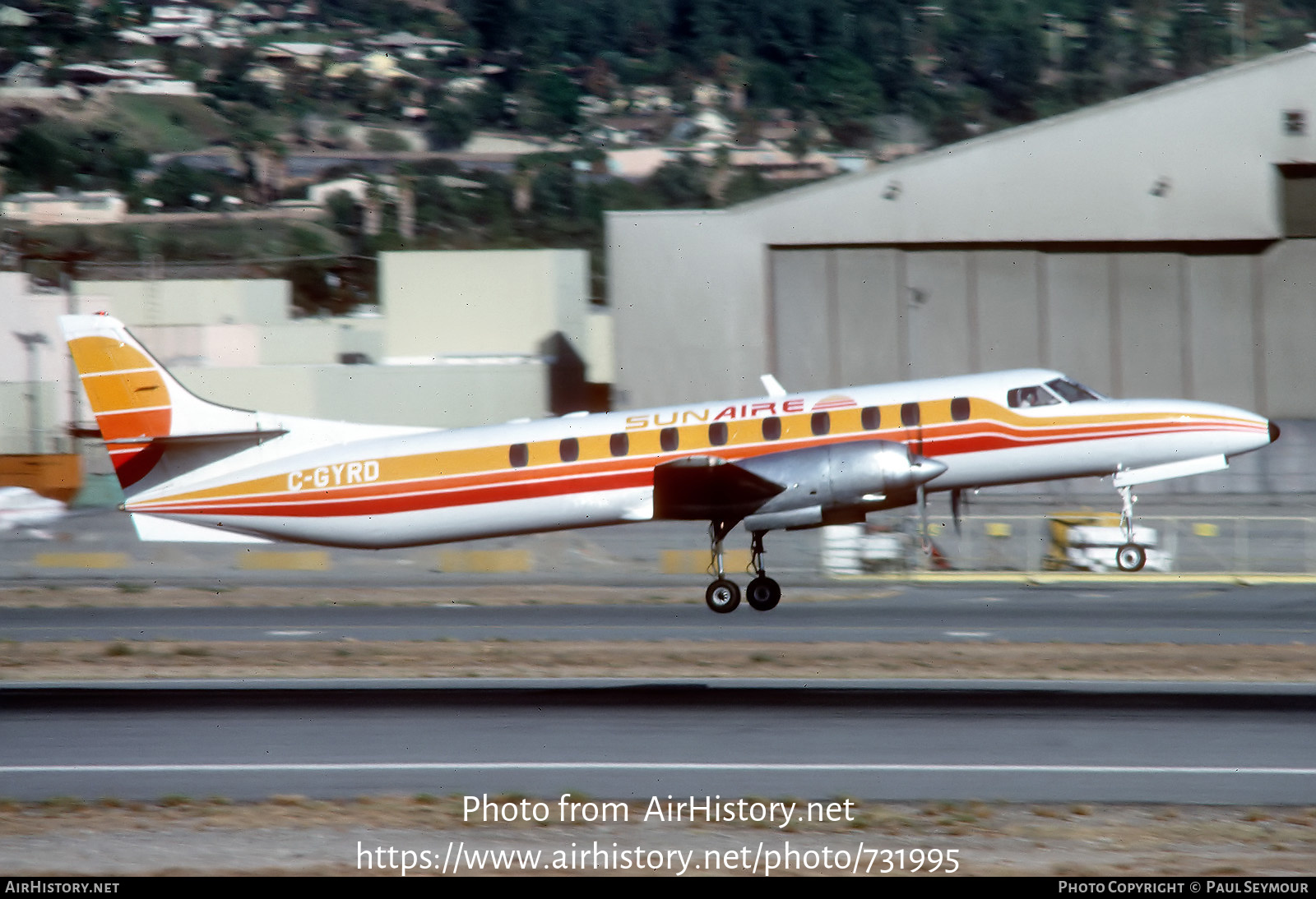 Aircraft Photo of C-GYRD | Fairchild Swearingen SA-226TC Metro II | Sun Aire Lines | AirHistory.net #731995