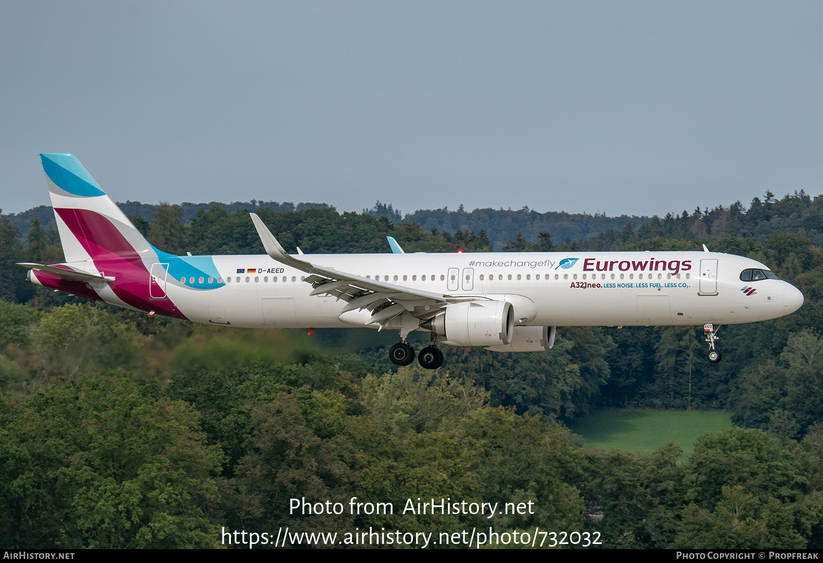 Aircraft Photo of D-AEED | Airbus A321-251NX | Eurowings | AirHistory.net #732032