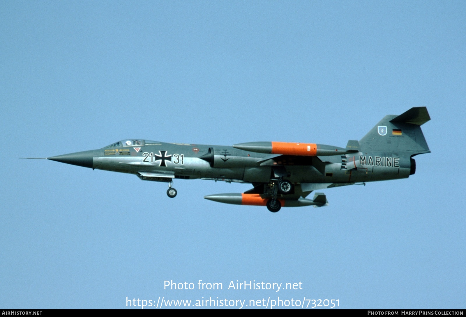 Aircraft Photo of 2131 | Lockheed RF-104G Starfighter | Germany - Navy | AirHistory.net #732051