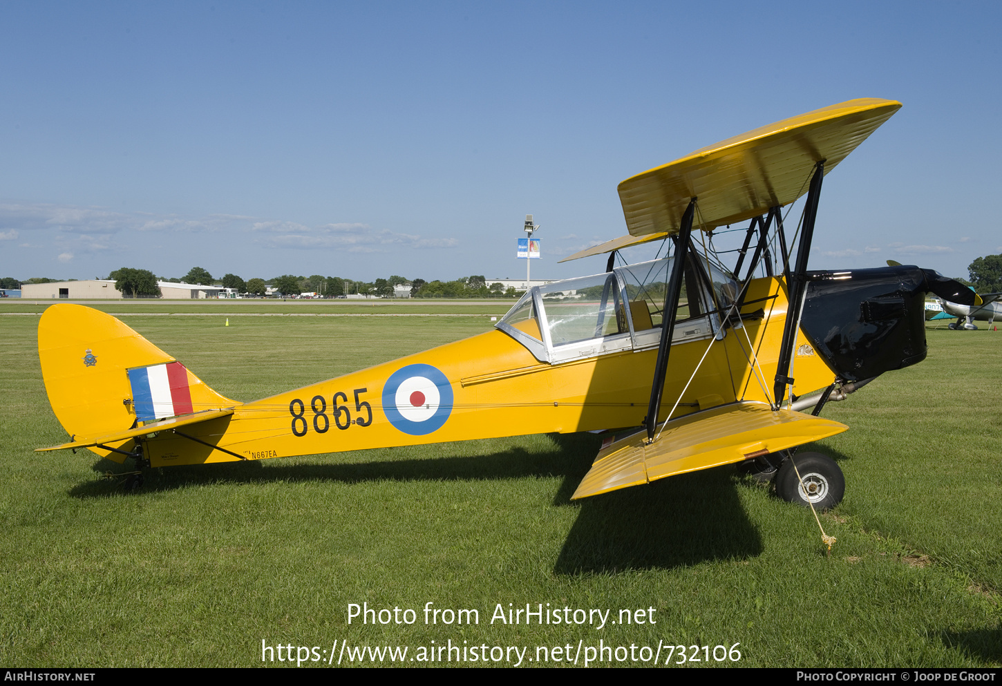 Aircraft Photo of N667EA / 8865 | De Havilland D.H. 82C Tiger Moth | Canada - Air Force | AirHistory.net #732106