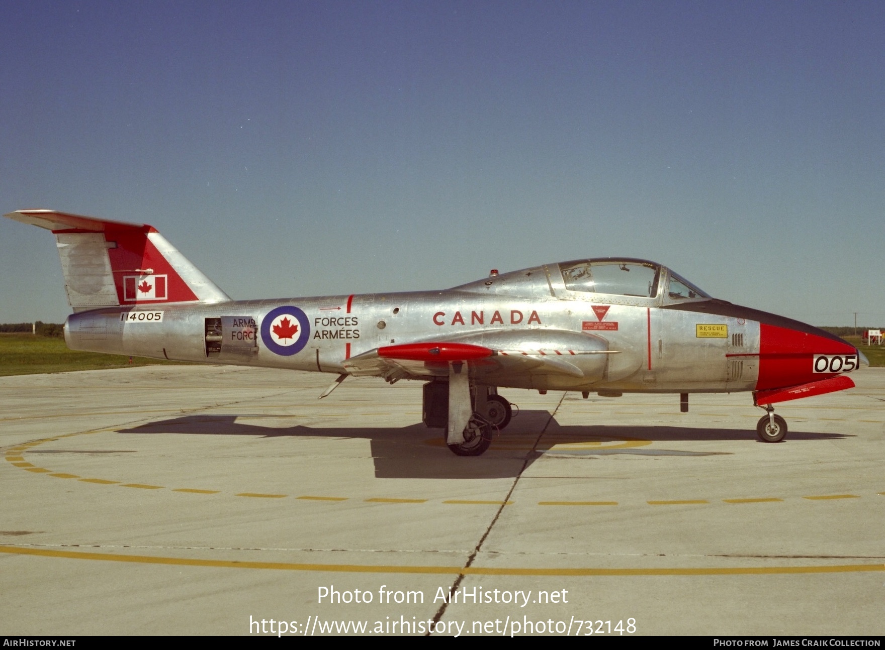 Aircraft Photo of 114005 | Canadair CT-114 Tutor (CL-41A) | Canada - Air Force | AirHistory.net #732148