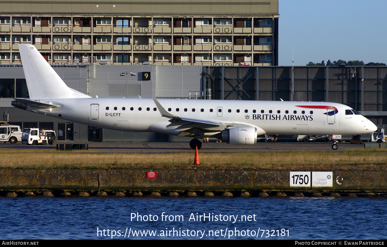 Aircraft Photo of G-LCYY | Embraer 190SR (ERJ-190-100SR) | British Airways | AirHistory.net #732181