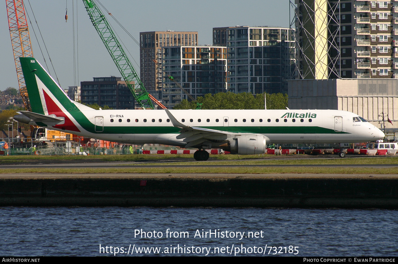 Aircraft Photo of EI-RNA | Embraer 190STD (ERJ-190-100STD) | Alitalia CityLiner | AirHistory.net #732185