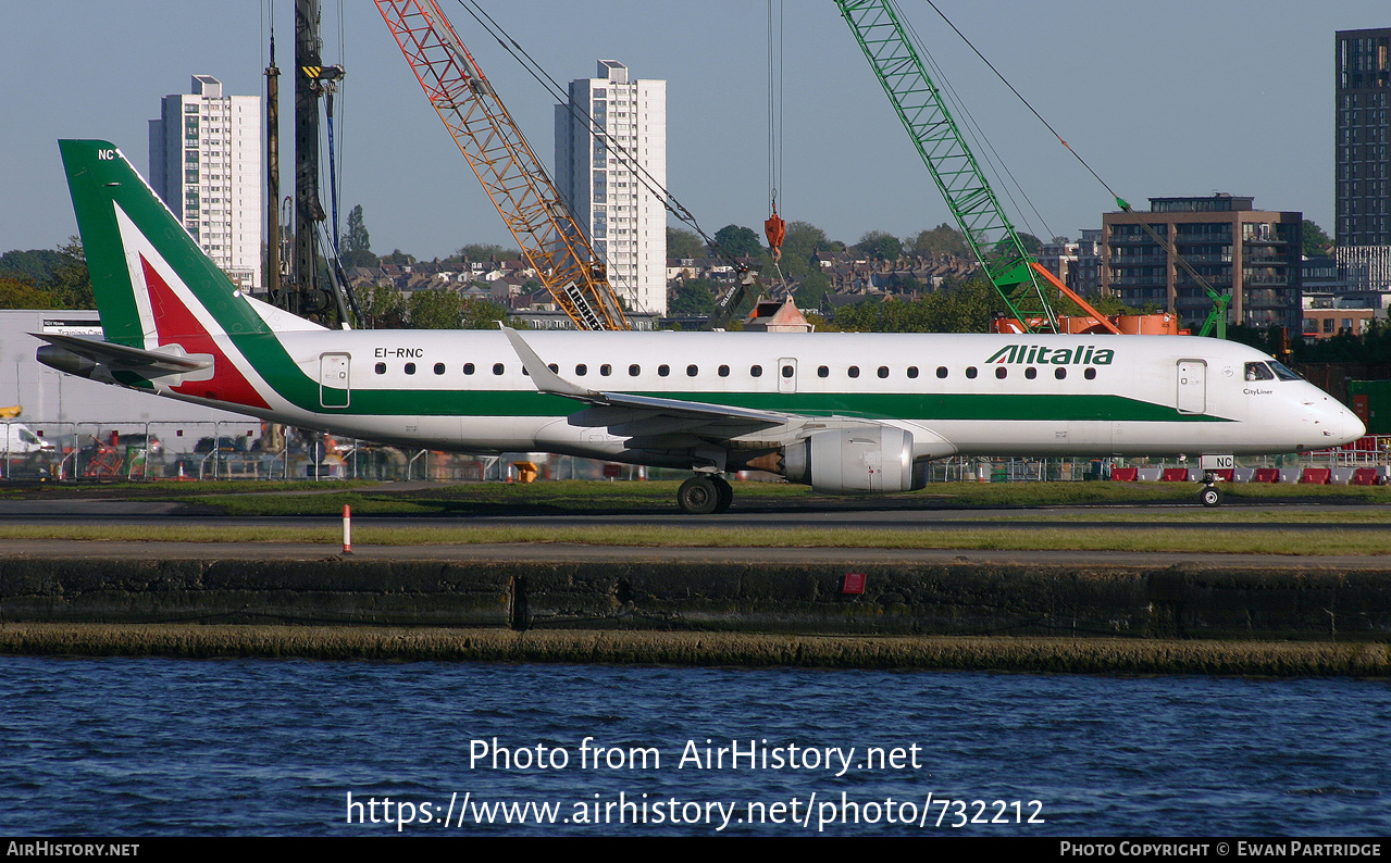 Aircraft Photo of EI-RNC | Embraer 190STD (ERJ-190-100STD) | Alitalia CityLiner | AirHistory.net #732212