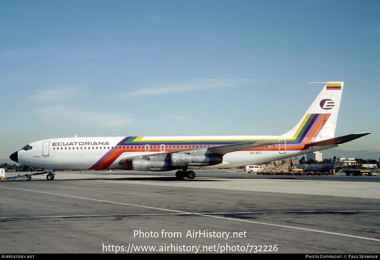 Aircraft Photo of HC-BFC | Boeing 707-321B | Ecuatoriana | AirHistory.net #732226