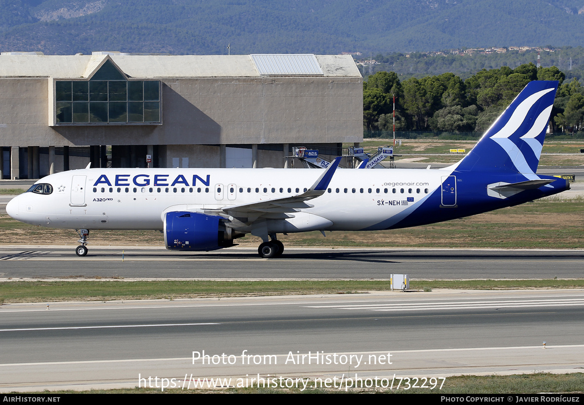 Aircraft Photo of SX-NEH | Airbus A320-271N | Aegean Airlines | AirHistory.net #732297