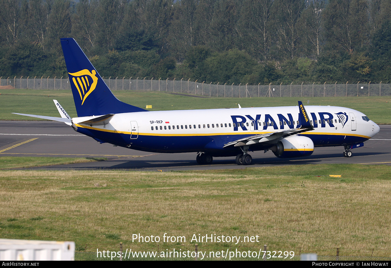 Aircraft Photo of SP-RKP | Boeing 737-8AS | Ryanair | AirHistory.net #732299