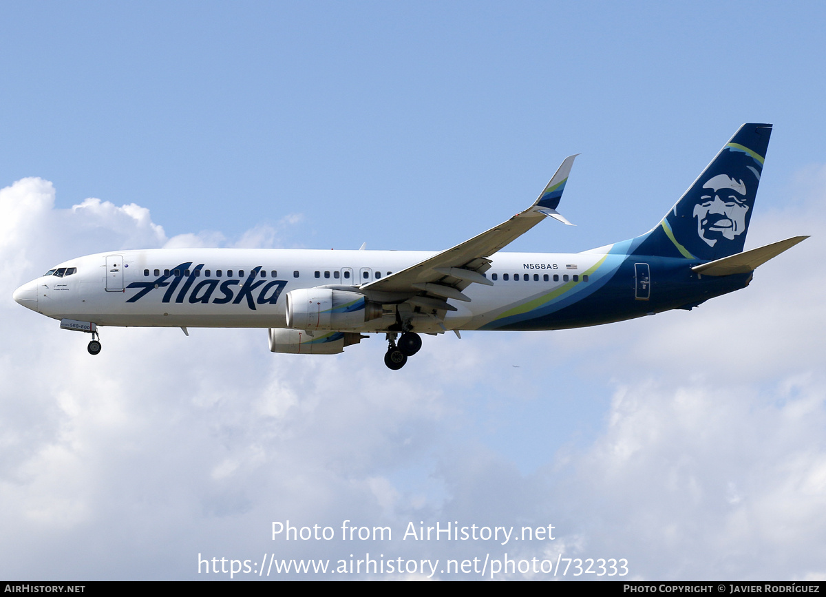 Aircraft Photo of N568AS | Boeing 737-890 | Alaska Airlines | AirHistory.net #732333