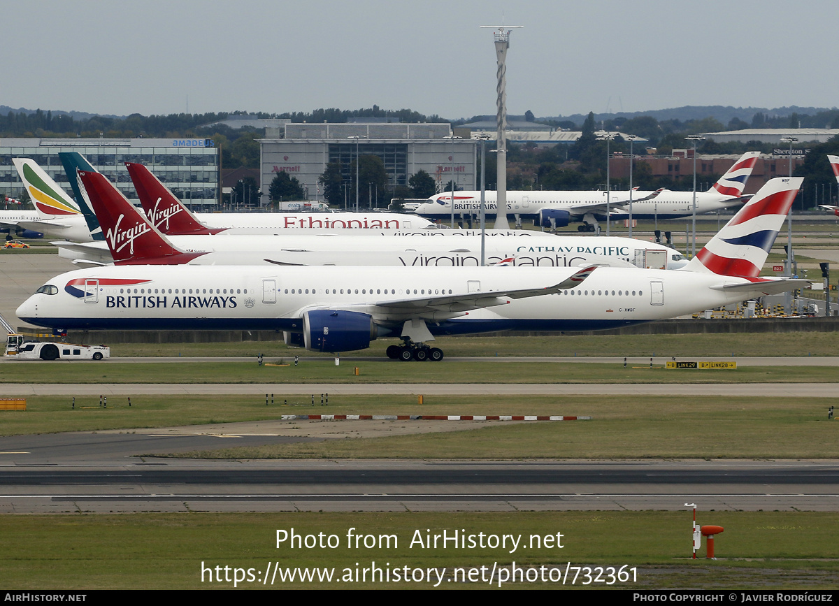 Aircraft Photo of G-XWBF | Airbus A350-1041 | British Airways | AirHistory.net #732361