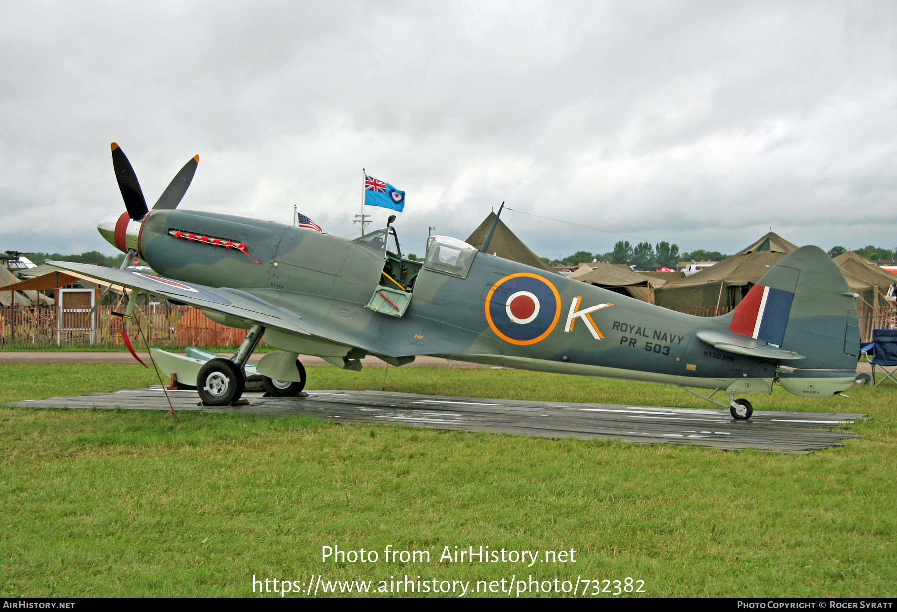 Aircraft Photo of N503PR / NX503 / PR503 | Supermarine 377 Seafire F15 | UK - Navy | AirHistory.net #732382