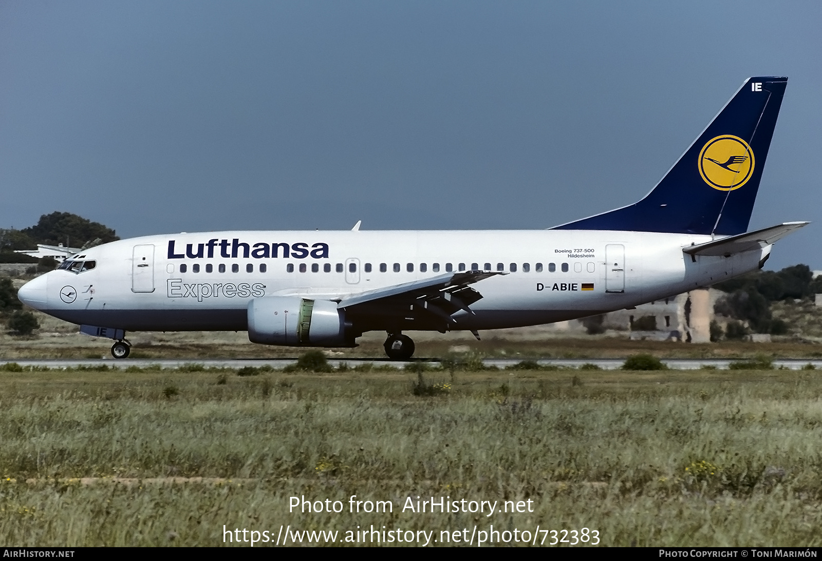 Aircraft Photo of D-ABIE | Boeing 737-530 | Lufthansa Express | AirHistory.net #732383