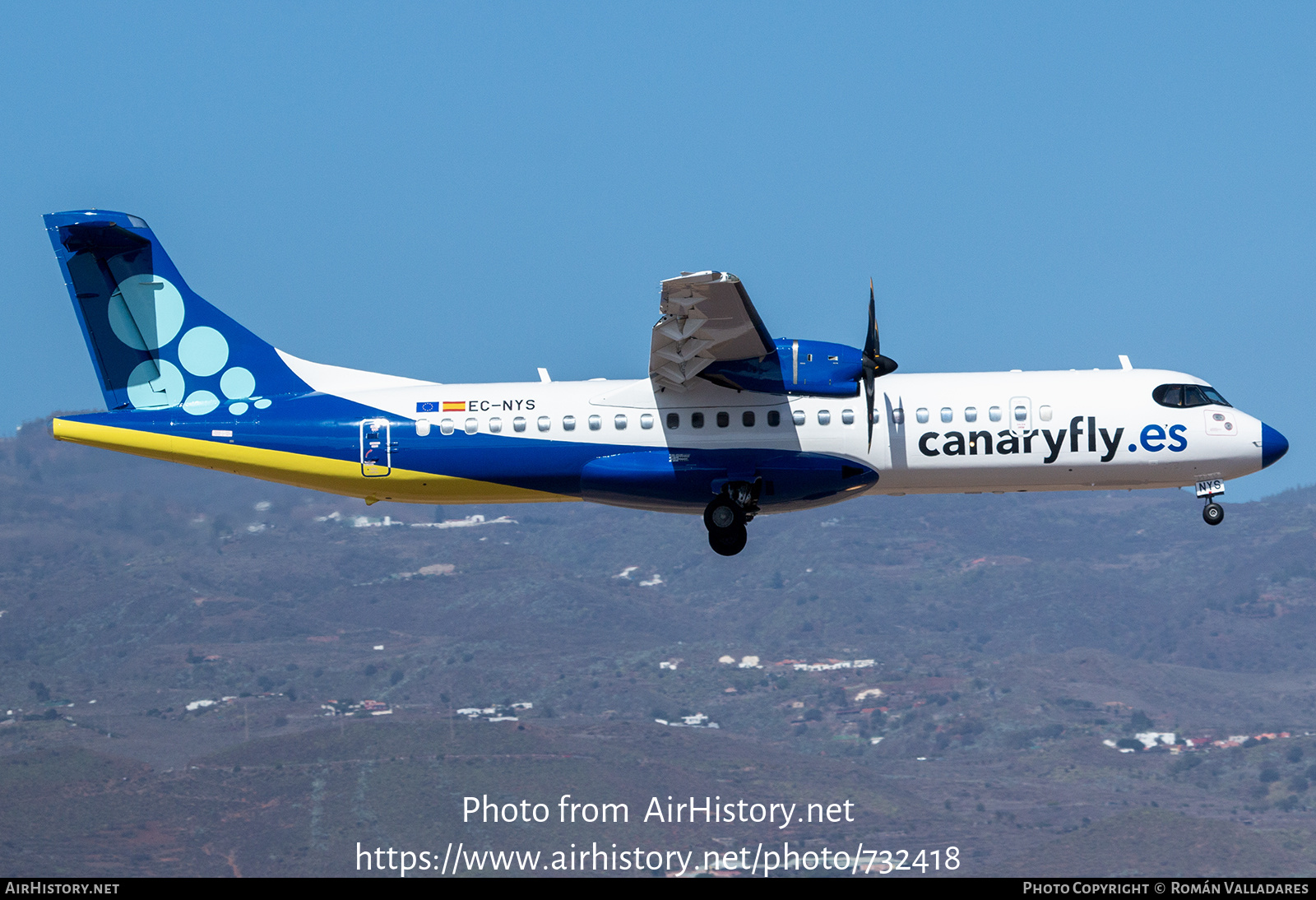 Aircraft Photo of EC-NYS | ATR ATR-72-500 (ATR-72-212A) | Canaryfly | AirHistory.net #732418