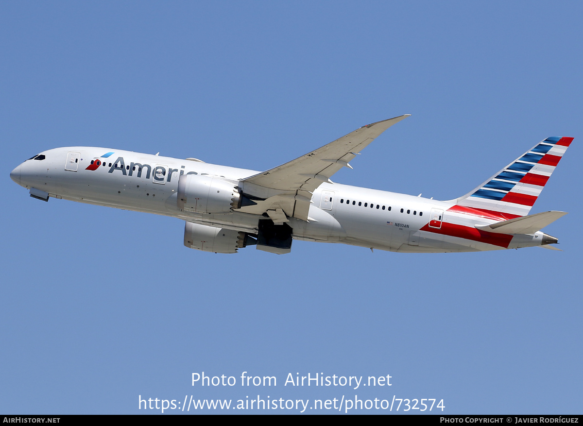 Aircraft Photo of N810AN | Boeing 787-8 Dreamliner | American Airlines | AirHistory.net #732574