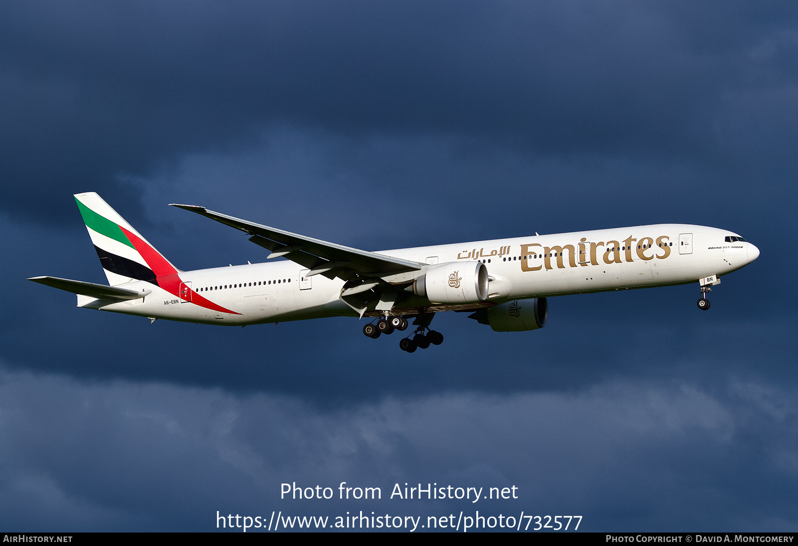 Aircraft Photo of A6-EBN | Boeing 777-36N/ER | Emirates | AirHistory.net #732577