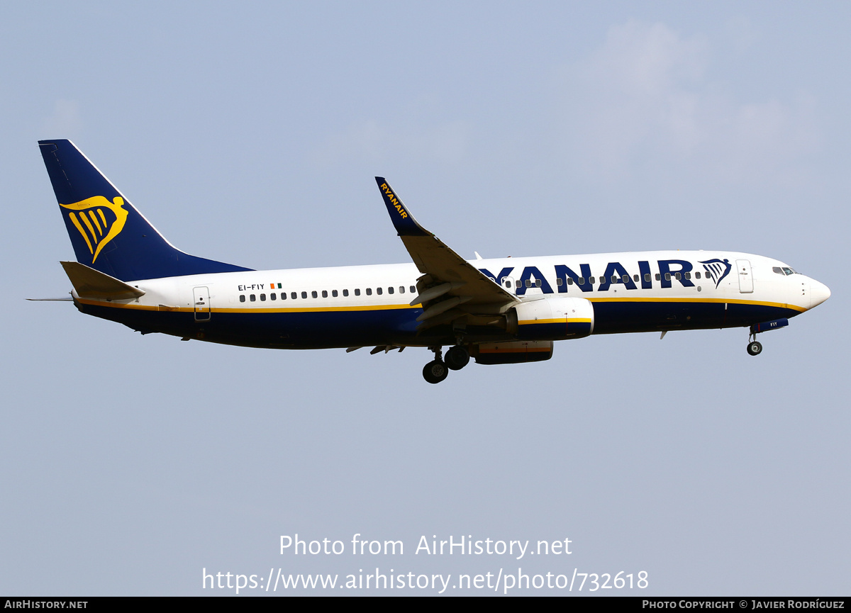 Aircraft Photo of EI-FIY | Boeing 737-8AS | Ryanair | AirHistory.net #732618