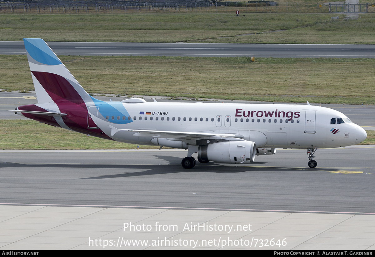 Aircraft Photo of D-AGWU | Airbus A319-132 | Eurowings | AirHistory.net #732646