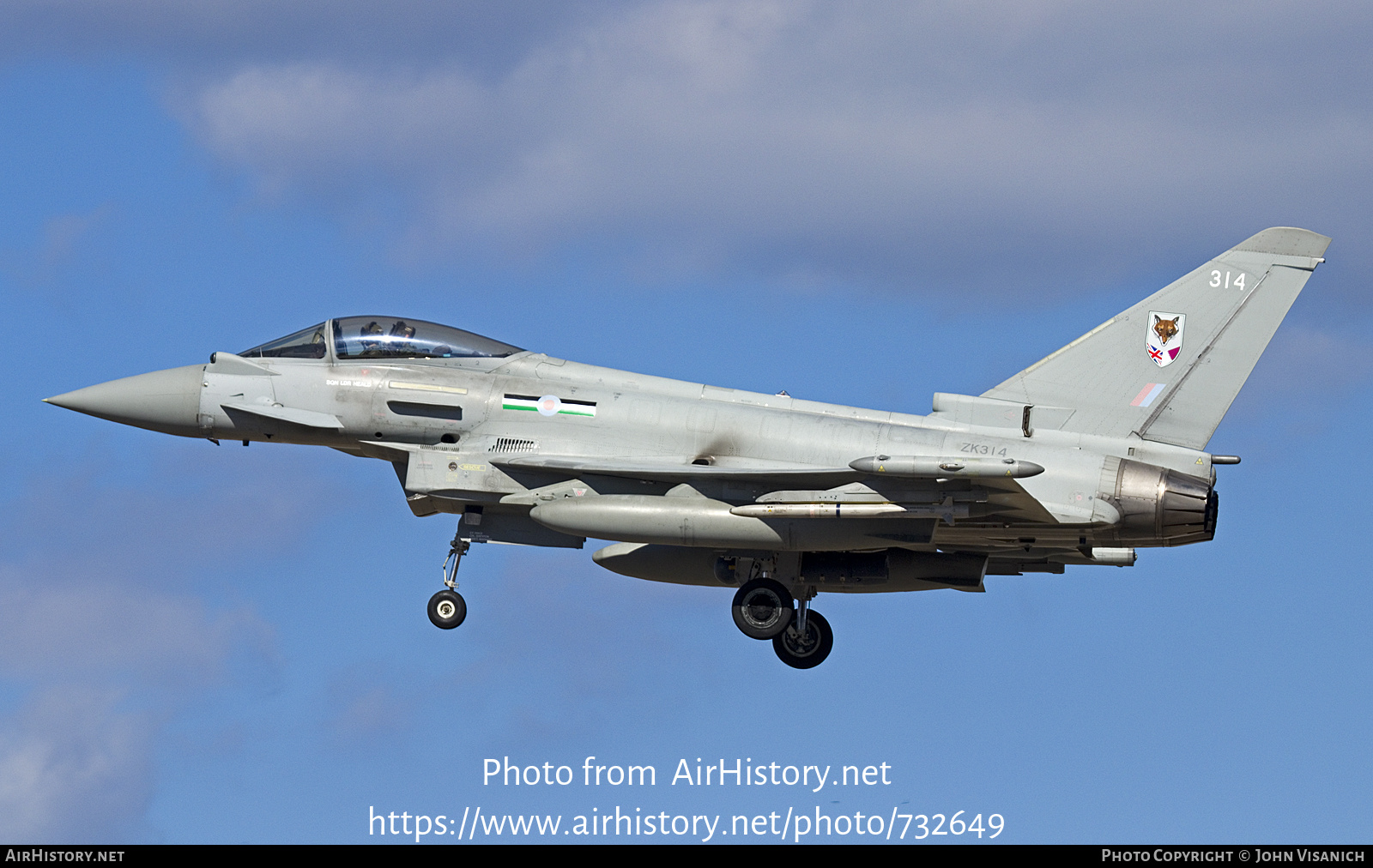 Aircraft Photo of ZK314 | Eurofighter EF-2000 Typhoon FGR4 | UK - Air Force | AirHistory.net #732649