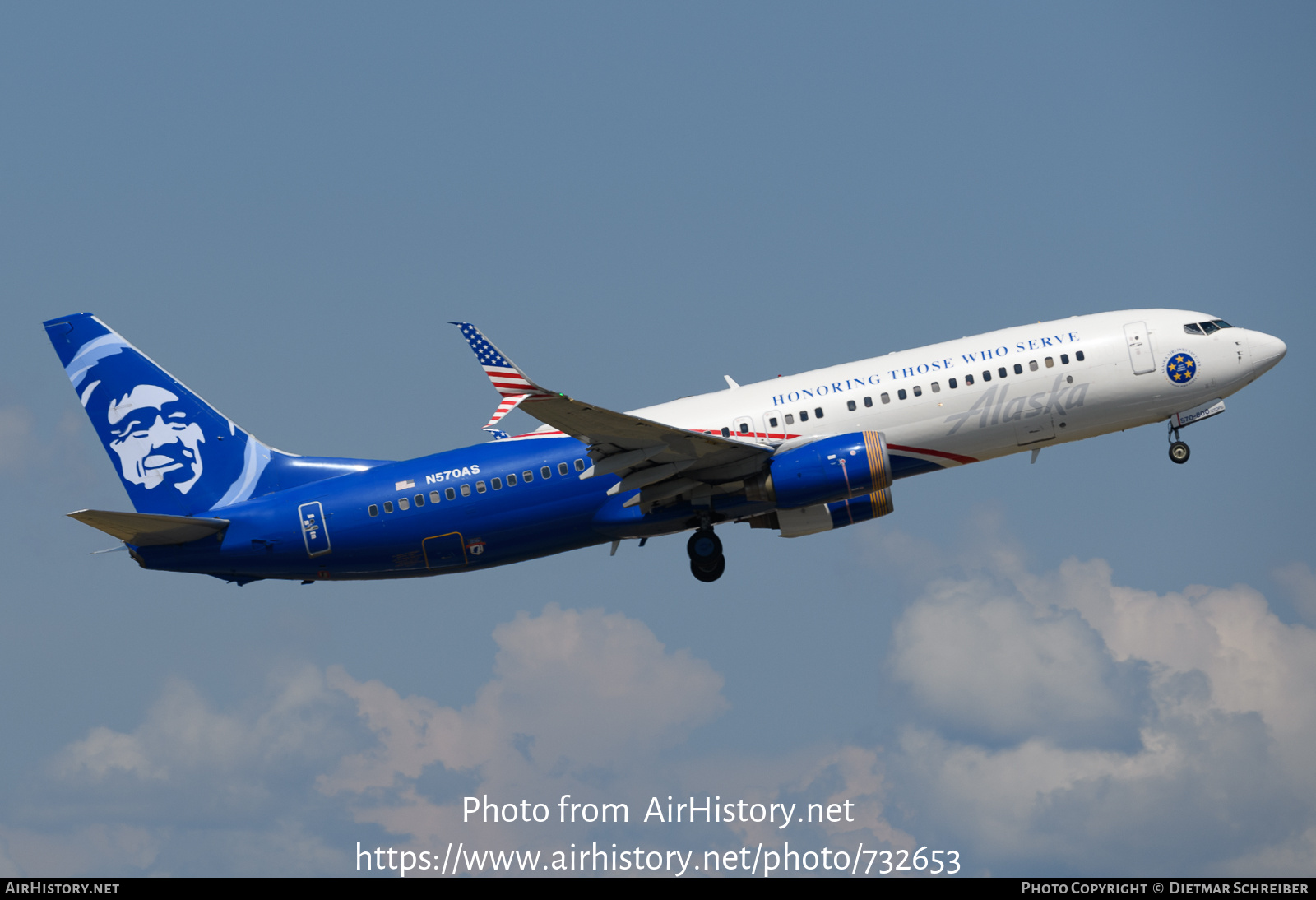 Aircraft Photo of N570AS | Boeing 737-890 | Alaska Airlines | AirHistory.net #732653